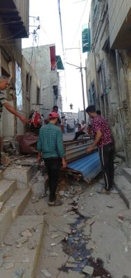 إزالة 7 منازل خطر داهم بطنطا