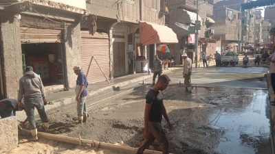 أعمال رصف الطرق